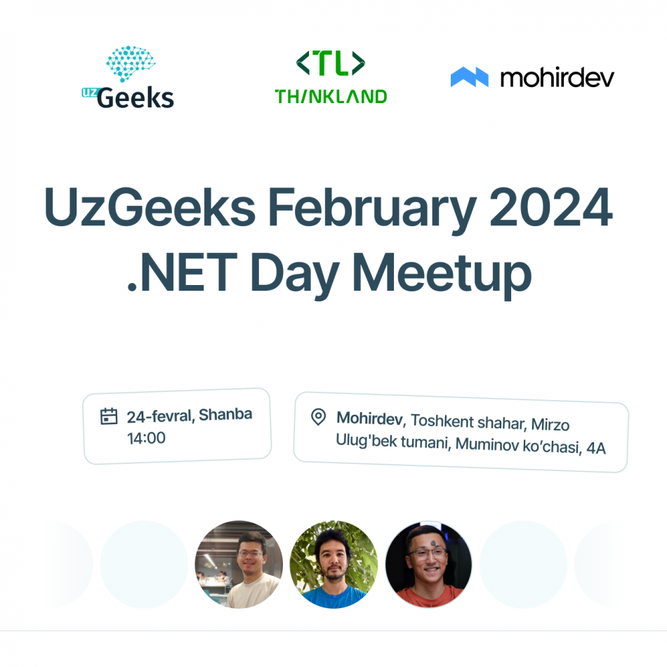 UzGeeks February2024 .NET Day Meetup